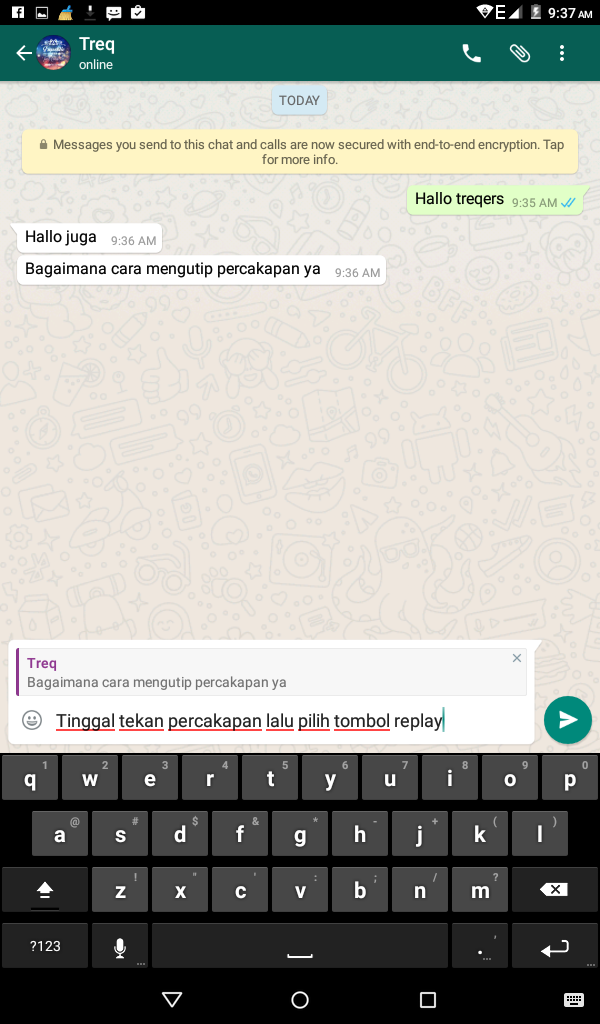 Cara Mudah Mengutip Percakapan Whatsapp