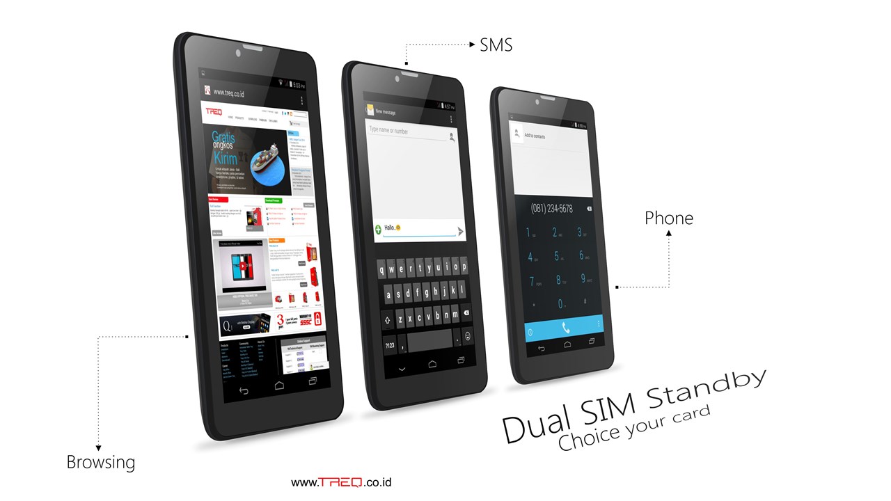 Dual SIM Stanby Treq Basic 3GK