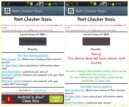 Aplikasi Root Checker Cek Akses Root Android