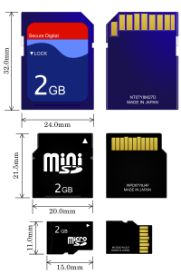 Perbedaan SD Card, Mini SD dan Micro SD