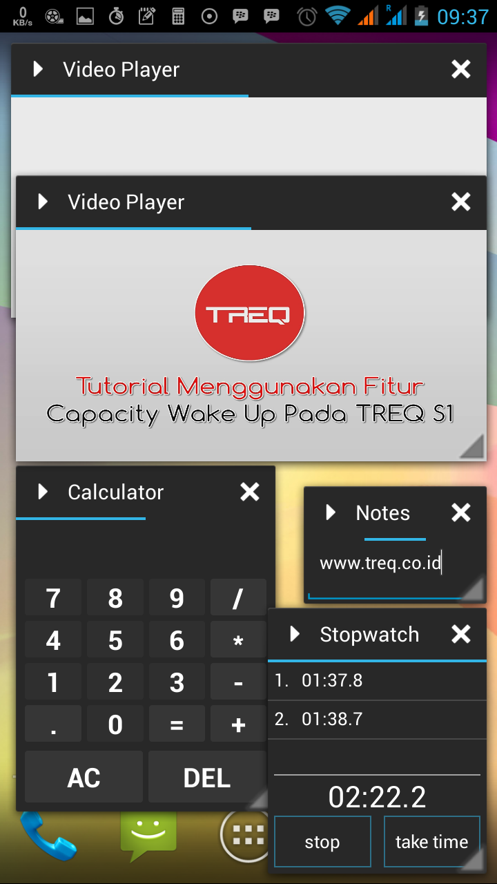 Tiny Apps, Buka Aplikasi bersamaan - treq 3